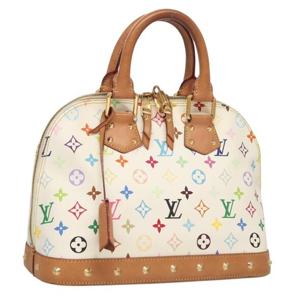 LOUIS VUITTON Monogram Multicolor Alma Hand Bag White M92647 - Picture 1 of 16